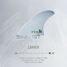 Load image into Gallery viewer, FCS II CARVER PC WHITE TRI FINS