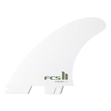 Load image into Gallery viewer, FCS II CARVER PC WHITE TRI FINS