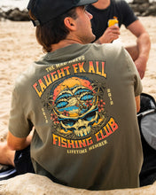 Load image into Gallery viewer, CAUGHT FK ALL SKULL SS TEE - OLIVE