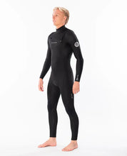 Load image into Gallery viewer, RIP CURL DAWN PATROL 4-3 CHEST ZIP STEAMER - Black