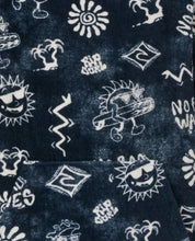 Load image into Gallery viewer, PRINTED HOODED TOWEL BOY - Black