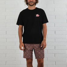 Load image into Gallery viewer, Border Check Tee - Midnight