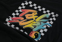 Load image into Gallery viewer, BORDER CHECK TEE - WASHED BLACK