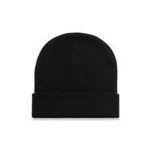 Load image into Gallery viewer, RSE CUFF WORD BEANIE - BLACK
