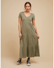 Load image into Gallery viewer, LOLA TIERED DRESS - Khaki
