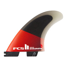 Load image into Gallery viewer, FCS II ACCELERATOR PC TRI FINS - RED/BLACK

