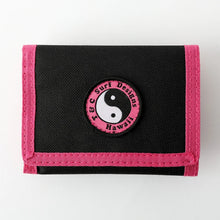 Load image into Gallery viewer, NYLON VELCRO WALLET - BLACK/PINK
