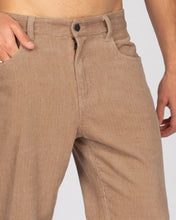 Load image into Gallery viewer, Rifts 5 Pocket Straight Fit Cord Pant - Latte
