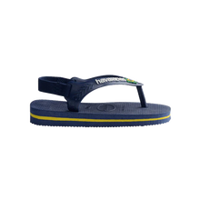 Load image into Gallery viewer, HAVAIANS BABY BRAZIL LOGO - Navy/Yellow