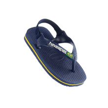 Load image into Gallery viewer, HAVAIANS BABY BRAZIL LOGO - Navy/Yellow