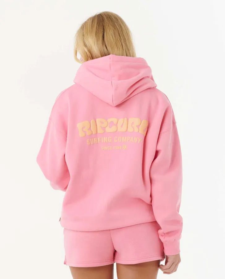 SURF PUFF HERITAGE HOOD - PINK