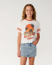 Load image into Gallery viewer, SURF CULTURE CROP TEE - GIRL
