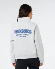 Load image into Gallery viewer, SURF PUFF 1/4 ZIP GREY/NAVY

