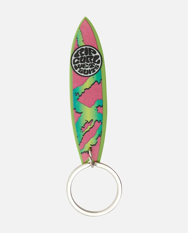 SURFBOARD KEYRING - GREEN/PINK