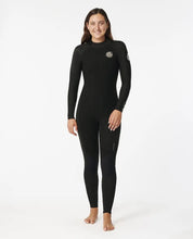 Load image into Gallery viewer, RIP CURL WOMENS DAWN PATROL 4-3 BACK ZIP - Black
