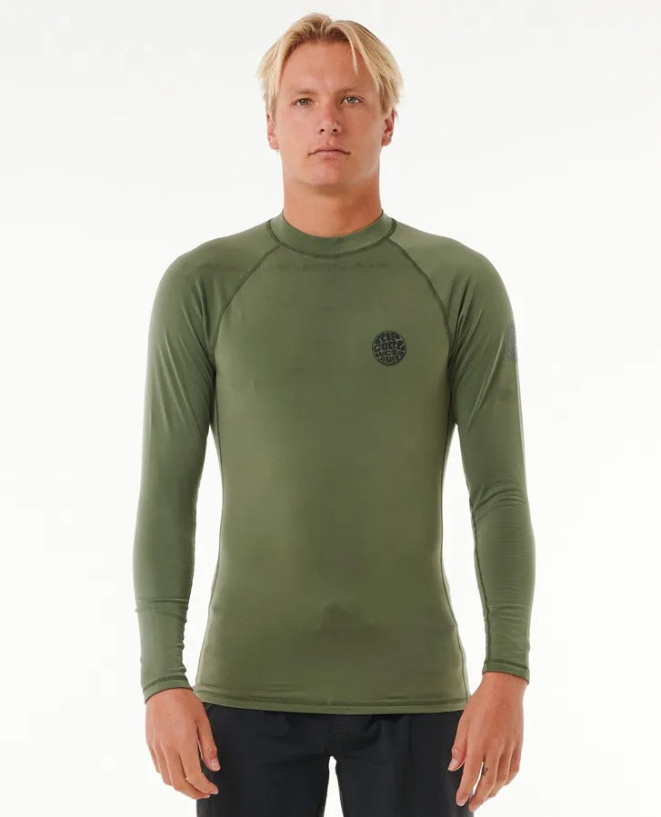ICONS UPF BRUSHED L/S - DARK OLIVE