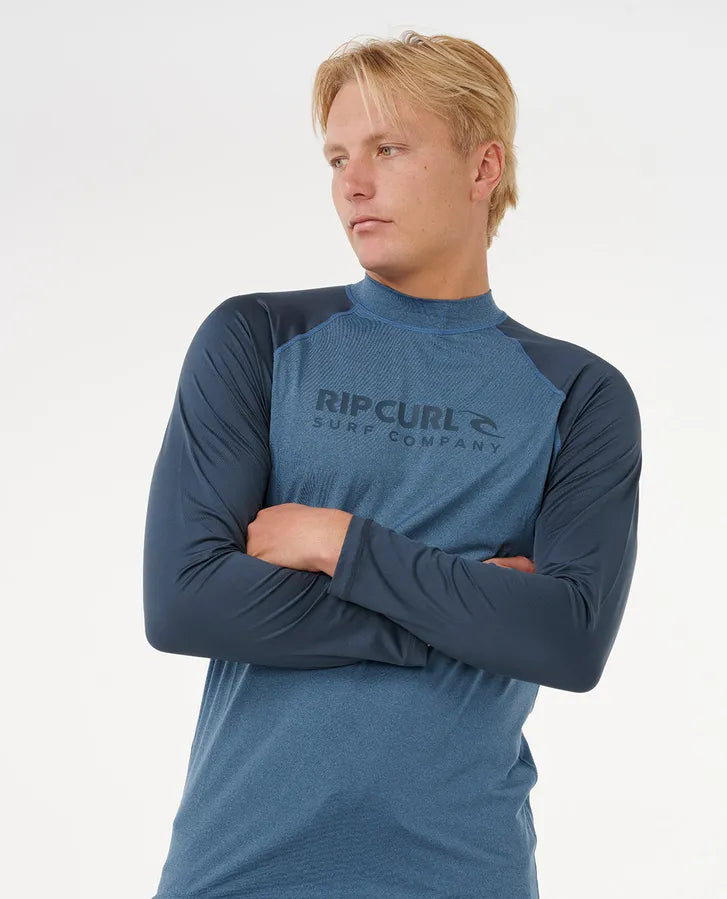 SHOCK UPF L/S - NAVY MARLE