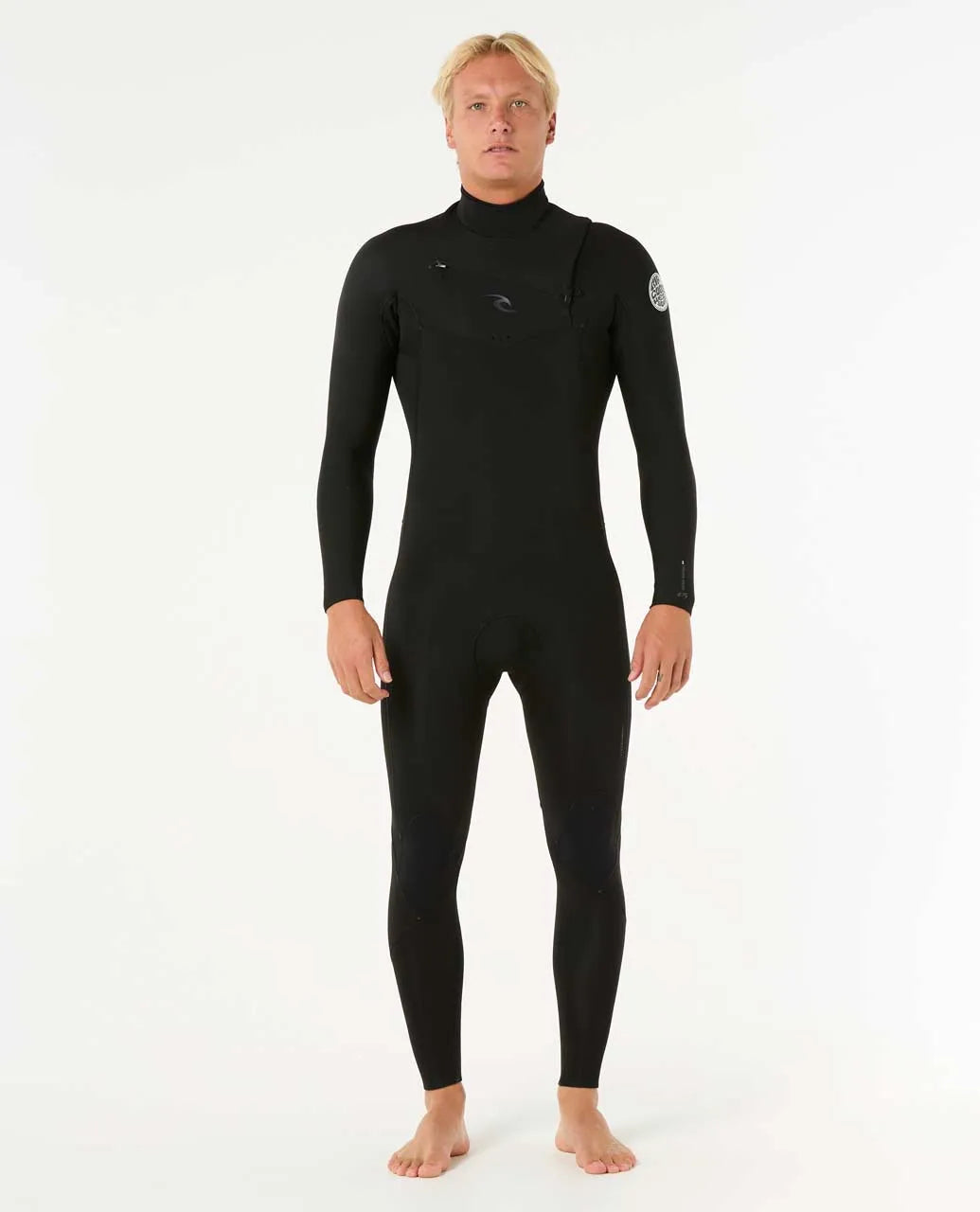 RIP CURL DAWN PATROL 4-3 CHEST ZIP STEAMER - Black