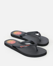 Load image into Gallery viewer, ICONS OF SURF BLOOM OPEN TOE - BLK/ORANGE
