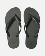 Load image into Gallery viewer, BRAND LOGO BLOOM OPEN TOE - BLACK

