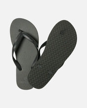 Load image into Gallery viewer, BRAND LOGO BLOOM OPEN TOE - BLACK
