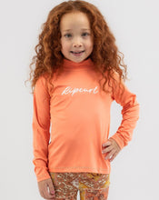 Load image into Gallery viewer, L/S SCRIPT RASH VEST GIRL - CORAL
