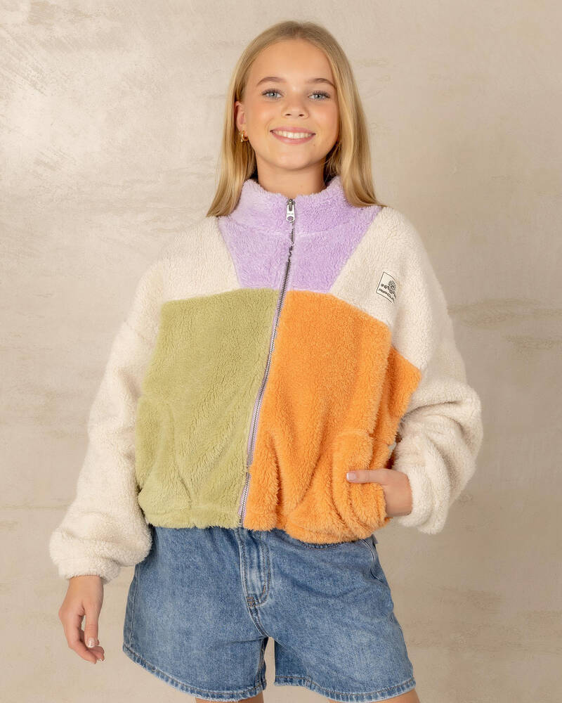 BLOCK PARTY POLAR FLEECE-GIRL - LILAC