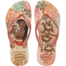 Load image into Gallery viewer, HAVAIANAS KIDS SLIM PRINCESS MOANA - PINK CLAY

