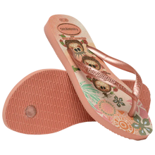 Load image into Gallery viewer, HAVAIANAS KIDS SLIM PRINCESS MOANA - PINK CLAY

