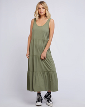 Load image into Gallery viewer, AAE LINEN MIDI DRESS - KHAKI
