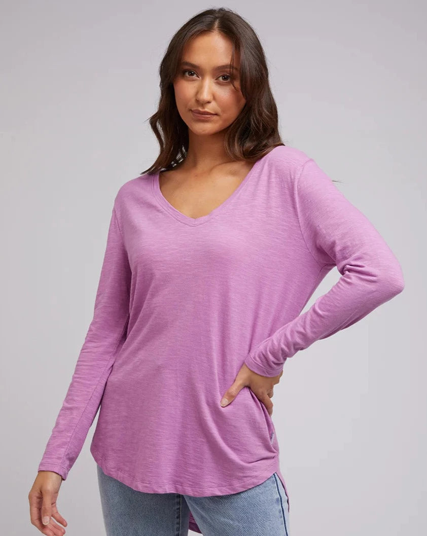 MARVELLOUS L/S TEE - PLUM