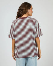 Load image into Gallery viewer, STRIPE SS TEE - LIGHT BLUE
