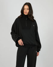Load image into Gallery viewer, LUXE ACTIVE 1/4 ZIP - BLACK
