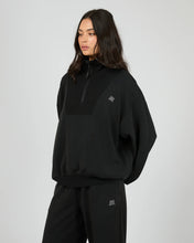 Load image into Gallery viewer, LUXE ACTIVE 1/4 ZIP - BLACK
