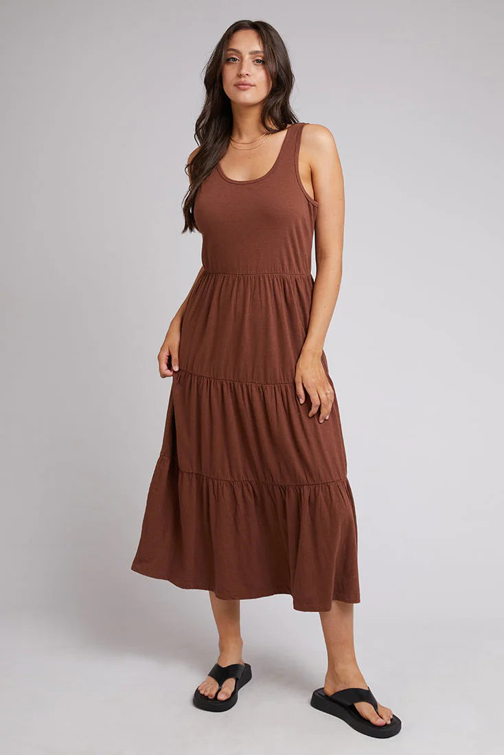 AAE LINEN MIDI DRESS