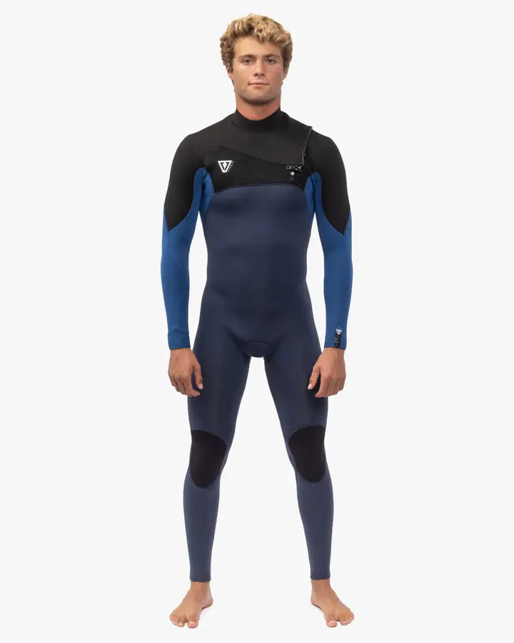 Vissla 7 Seas Comp 4-3 Full Chest Zip - HARBOUR BLUE