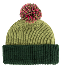 Load image into Gallery viewer, OVAL DOT SKULL PATCH BEANIE - GREEN
