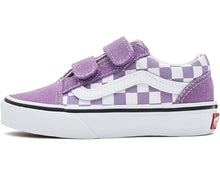 Load image into Gallery viewer, OLD SKOOL V COLOR THEORY CHECKERBOARD -PRSM PRPLE
