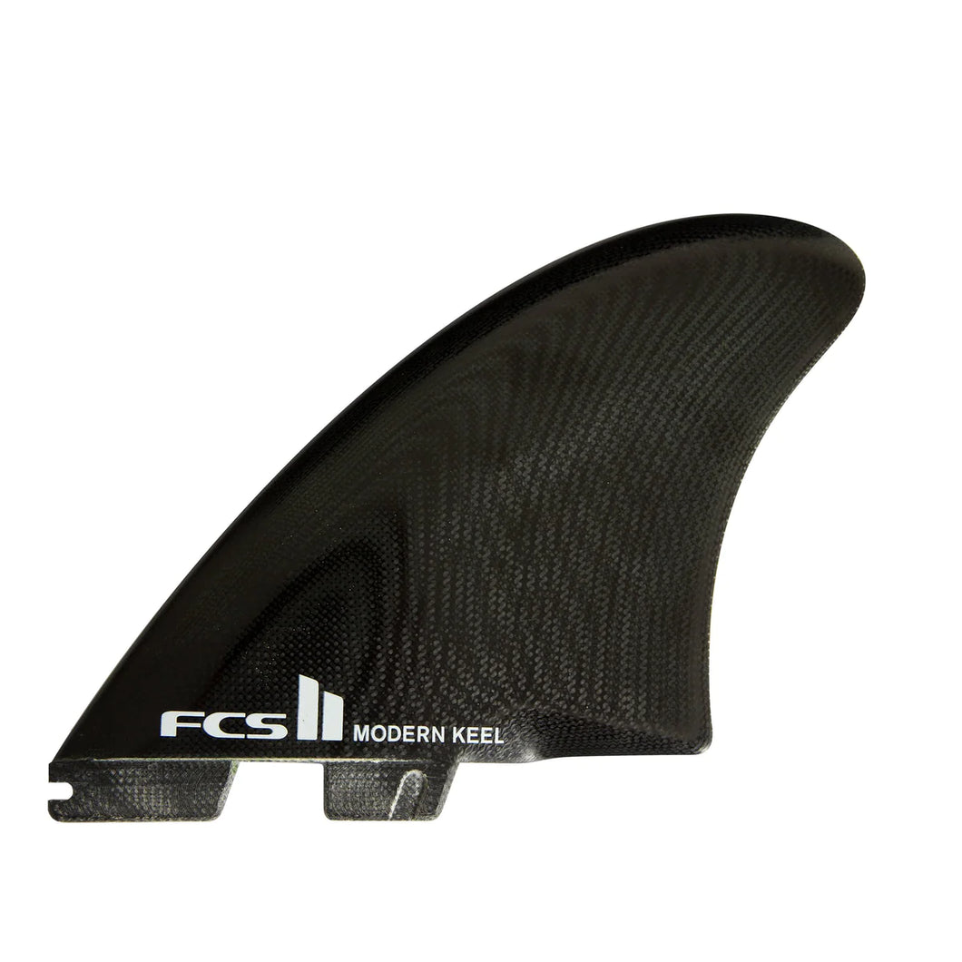 FCS II MODERN KEEL PG TWIN FINS - BLACK