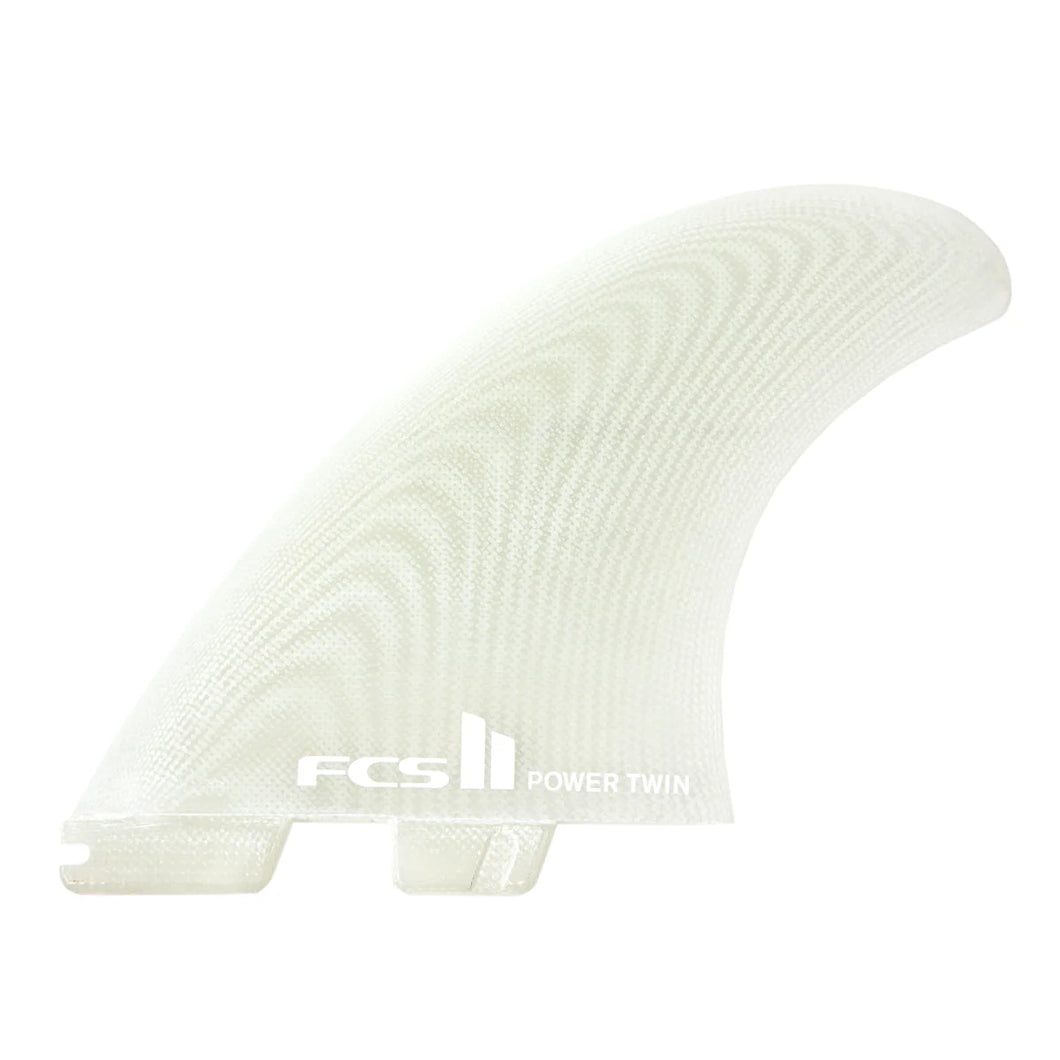 FCS II POWER TWIN FINS - CLEAR
