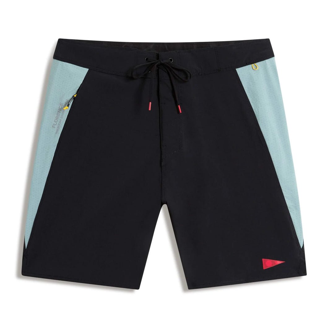 FLORENCE CORDURA AIRTEX BOARDSHORT - BLK LIGHT SEA