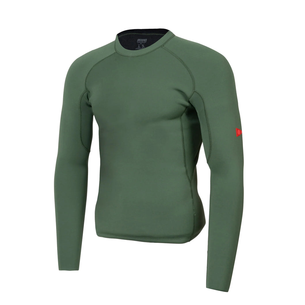 1.5MM FLATLOCK WETSUIT JACKET - BURNT OLIVE