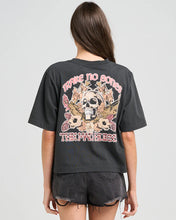 Load image into Gallery viewer, MAKE NO BONES WOMENS BOXY TEE
