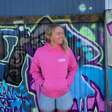 Load image into Gallery viewer, RSE PUFF WOMENS RELAX HOOD - CHARITY PINK
