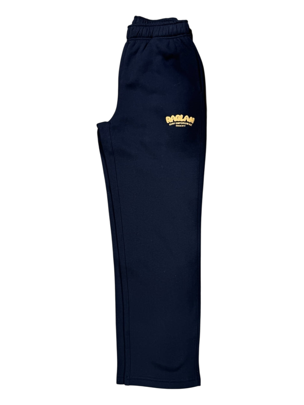 RSE MENS PUFF RELAX CUFFLESS TRACK PANT - BLACK/TAN