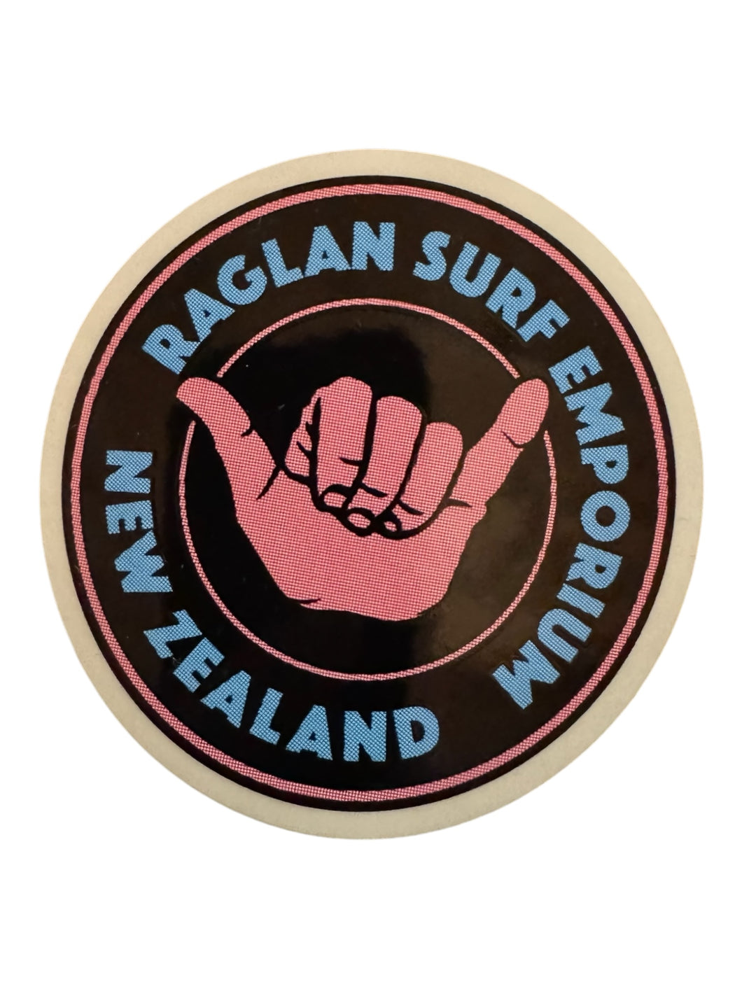 Small RSE Shaka Pink/Aqua Sticker