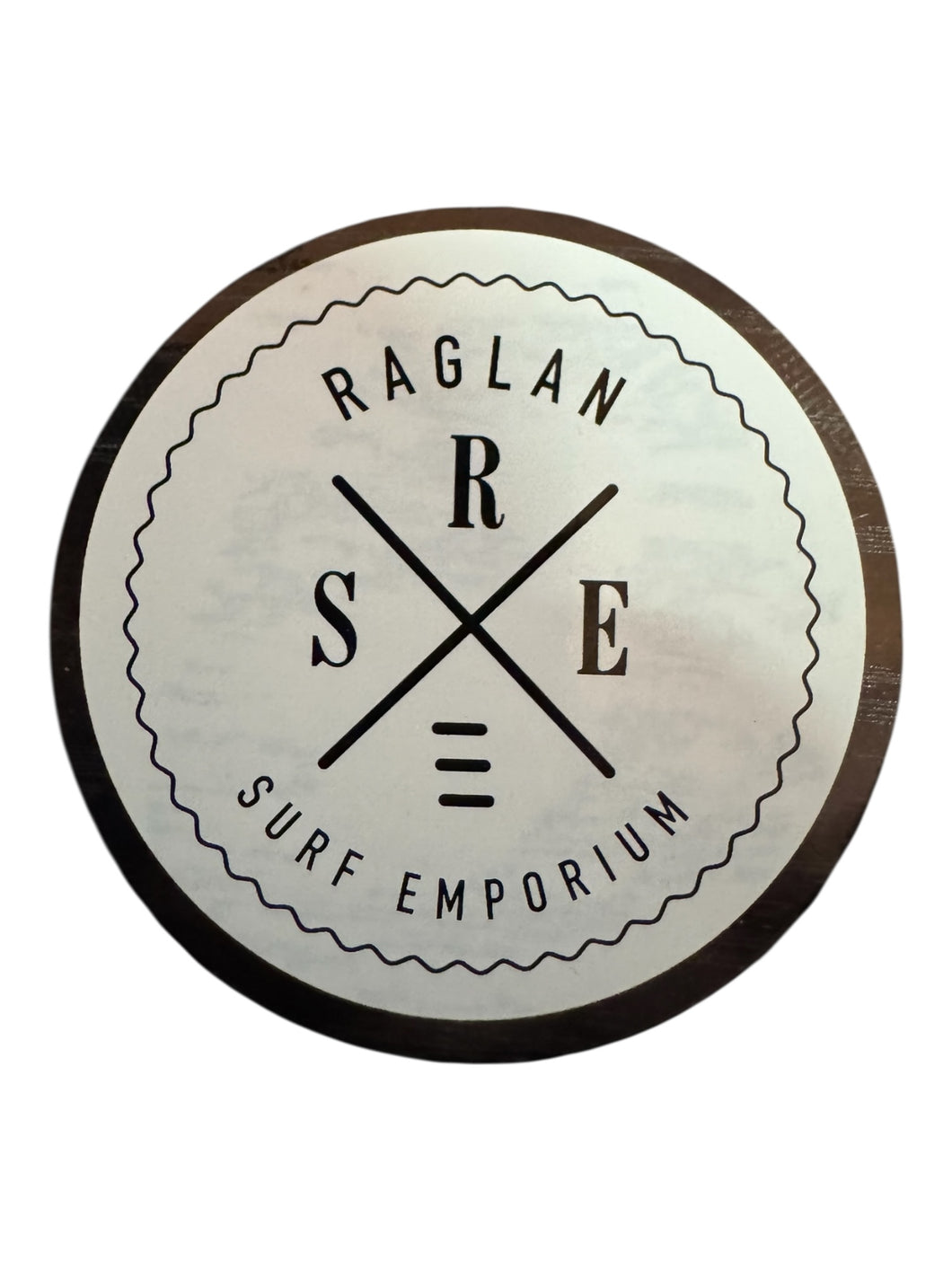 Medium RSE X Stamp White Sticker