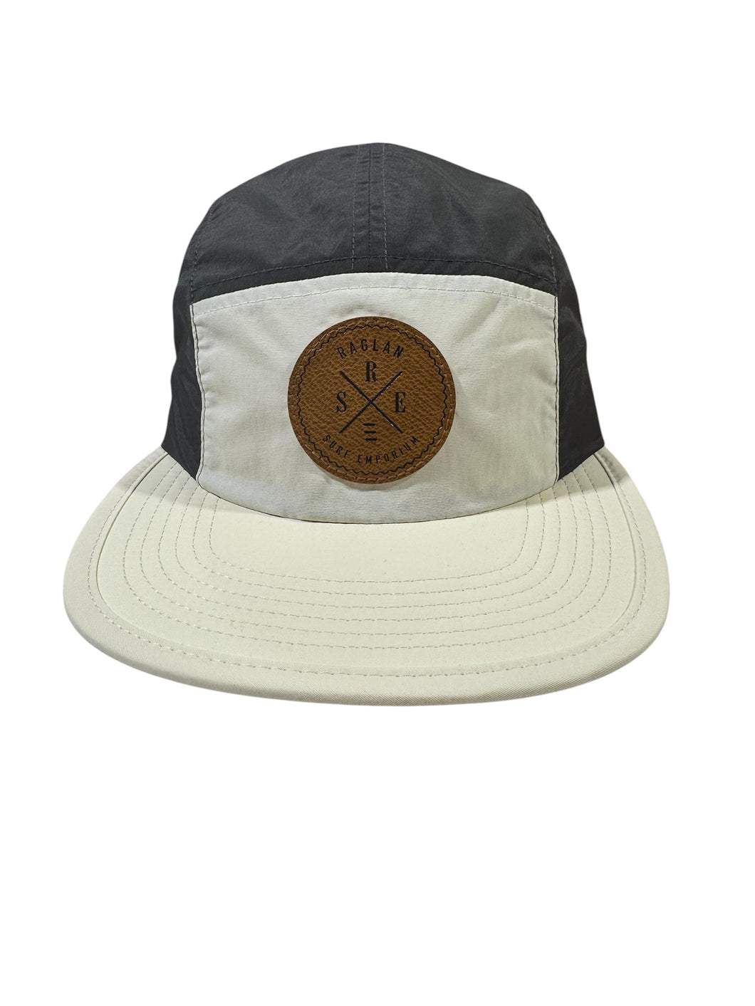 RSE FINN 2 TONE NYLON CAP  - XSTAMP - ECRU/COAL