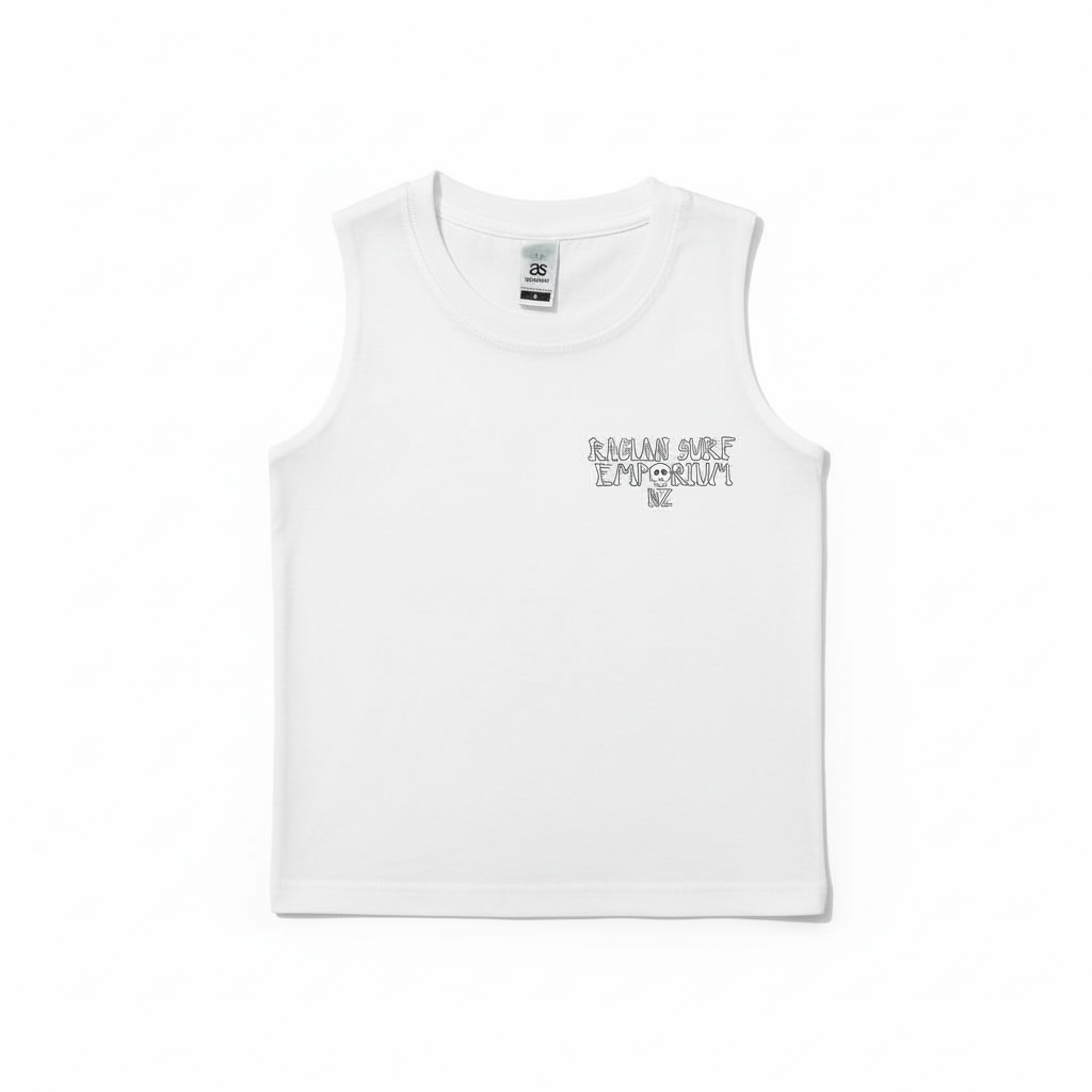 RSE KIDS BONES TANK - WHITE