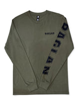 Load image into Gallery viewer, RSE WORD LONGSLEEVE TOP - ARMY
